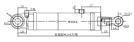 工程油缸選型耳環(huán)連接